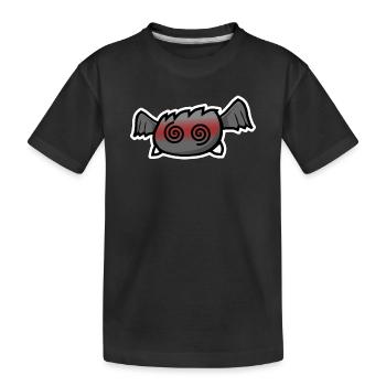 Fainted bat - Kids' Premium Organic T-Shirt - black - Front