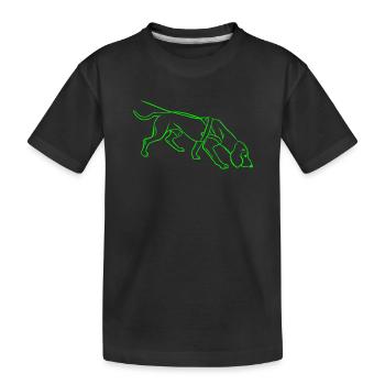 Search - Kids' Premium Organic T-Shirt - black - Front