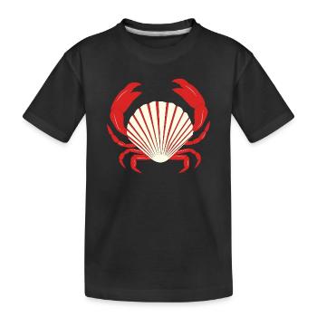 Crabe rouge - T-shirt bio Premium Enfant - noir - Devant