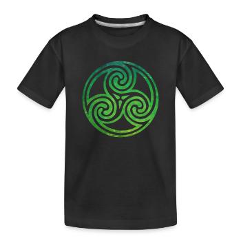 Nœud celtique - T-shirt bio Premium Enfant - noir - Devant