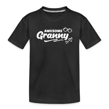 Cool Grand-mère Déclaration Grand-mère Grand-mère Lunettes de grand-mère - T-shirt bio Premium Enfant - noir - Devant