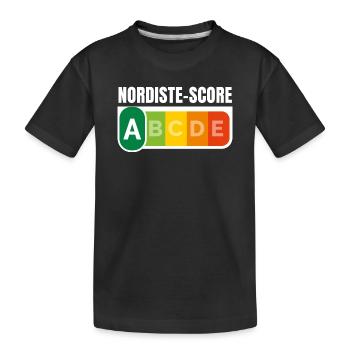 NORDISTE SCORE - Humour noir - T-shirt bio Premium Enfant - noir - Devant