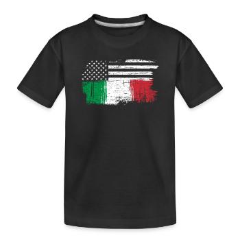 Etoiles et Fusion Tricolore - T-shirt bio Premium Enfant - noir - Devant