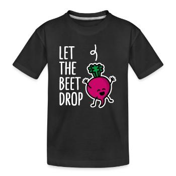 Laissez tomber la betterave, battez la chute EDM DJ Dance Music - T-shirt bio Premium Enfant - noir - Devant