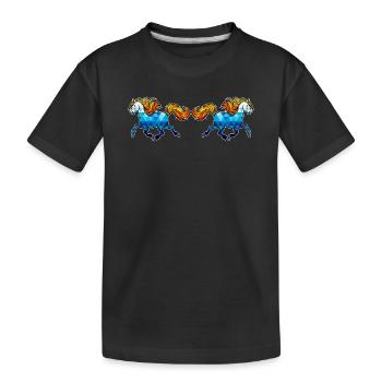 Chevaux islandais Chevaux Gallop Cheval amour Fan de chevaux - T-shirt bio Premium Enfant - noir - Devant