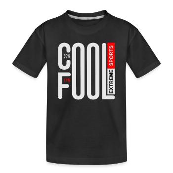 COOLE UND DUMME EXTREMSPORTARTEN - Kinder Premium Bio T-Shirt - Schwarz - Vorne