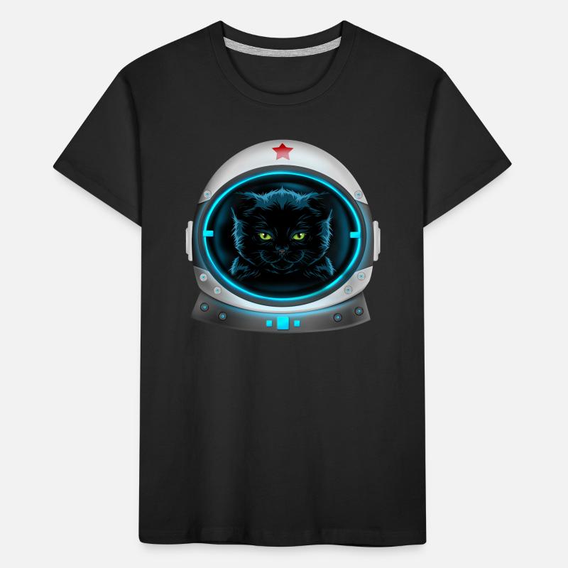 angry space cat Astronaut Kinder Premium Bio T-Shirt