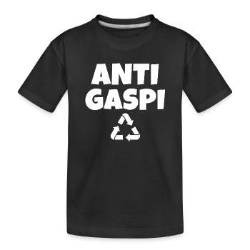anti-gaspi, anti-gaspillage, recycler - T-shirt bio Premium Enfant - noir - Devant