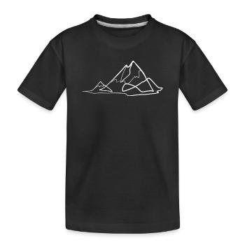 Berg - Kinder Premium Bio T-Shirt - Schwarz - Vorne