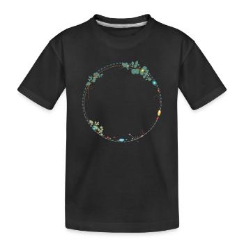 cadre délicat fait de symboles ethno - T-shirt bio Premium Enfant - noir - Devant