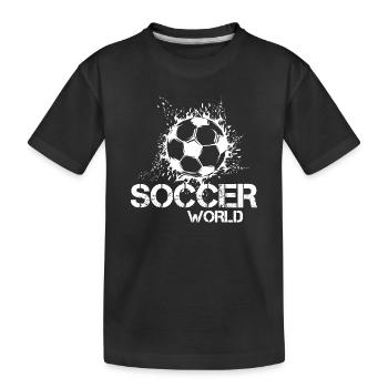 Soccer Soccer Symbol Ball Blast Illustration - T-shirt bio Premium Enfant - noir - Devant
