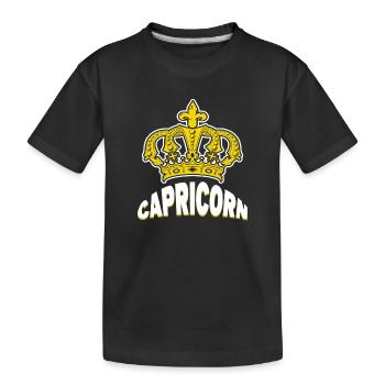 Constellation Astronomie Capricorne Superstition Horoscope - T-shirt bio Premium Enfant - noir - Devant