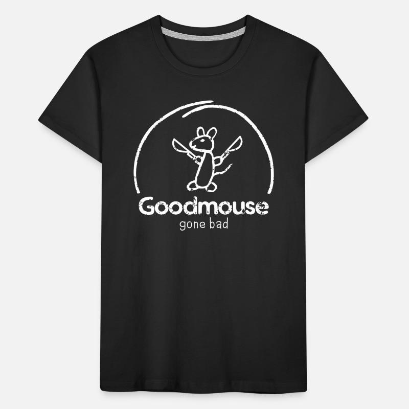 "Goodmouse" mouse with cool evil saying Kids' Premium Organic T-Shirt