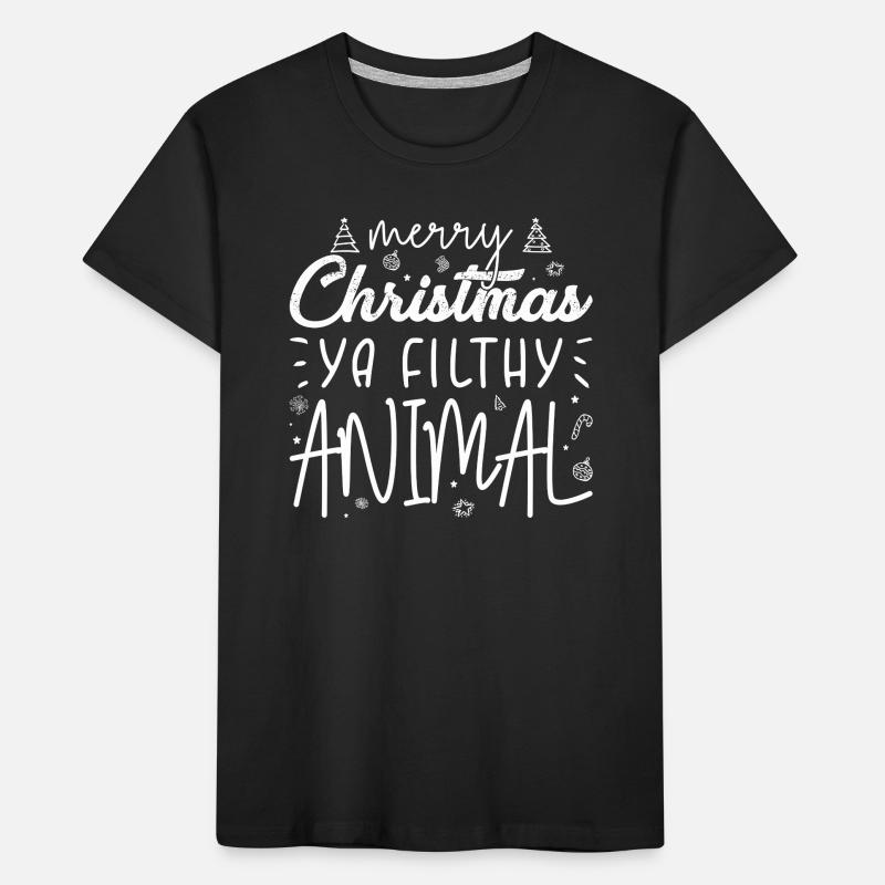 Impression de phrase de Noël effrontée T-shirt bio Premium Enfant