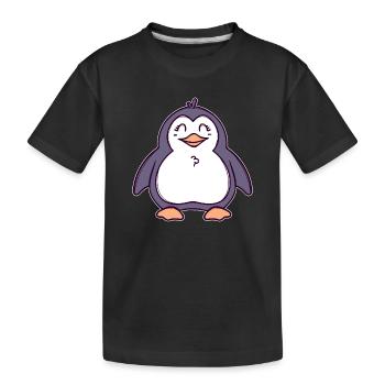 Cool Seabird Sweet Animal Penguin Bird South Pole - Kids' Premium Organic T-Shirt - black - Front