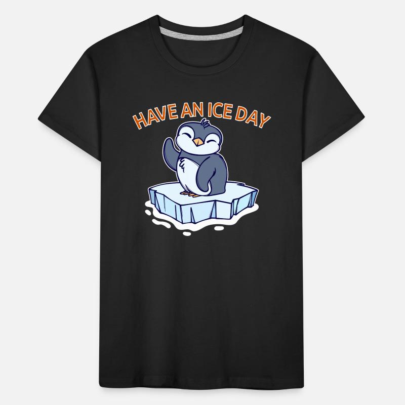 Antarktis Eis Kalt Pinguin Statement Seevogel Kinder Premium Bio T-Shirt