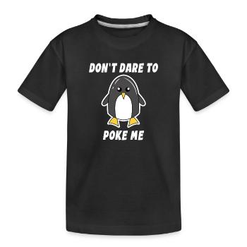 Animal Cool Penguin Statement Seabird South Pole Bird - Kids' Premium Organic T-Shirt - black - Front
