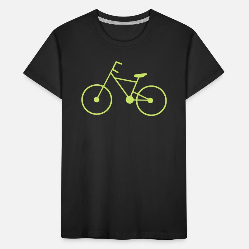 Vélo cycliste vert cyclisme T-shirt bio Premium Enfant