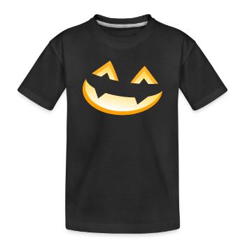 Chemise citrouille d’Halloween - T-shirt bio Premium Enfant - noir - Devant