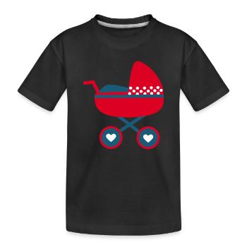 Naissance Bébé 2025 Idée Cadeau - T-shirt bio Premium Enfant - noir - Devant