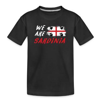 We are Sardinia - Kids' Premium Organic T-Shirt - black - Front