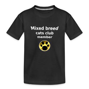 Mixed Breed Cats Club, Tier Tatzen, closing - Kinder Premium Bio T-Shirt - Schwarz - Vorne