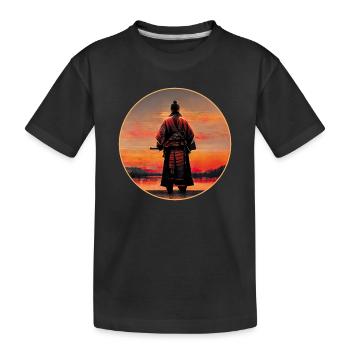 Guerrier Samouraï - T-shirt bio Premium Enfant - noir - Devant