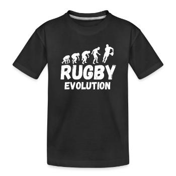 RUGBY, rugby sport, rugby humour - T-shirt bio Premium Enfant - noir - Devant