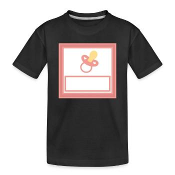 Personnalisez votre propre modèle de bébé - T-shirt bio Premium Enfant - noir - Devant
