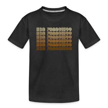 San Francisco Californie - T-shirt bio Premium Enfant - noir - Devant