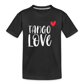 Danseur danse danse couple cadeau Tango Love! - T-shirt bio Premium Enfant - noir - Devant