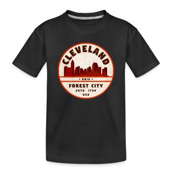 Emblème de la Cleveland Forest City - T-shirt bio Premium Enfant - noir - Devant