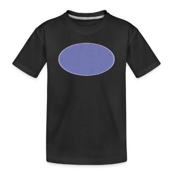 Oval Background Dirty Purple - Kids' Premium Organic T-Shirt - black - Front
