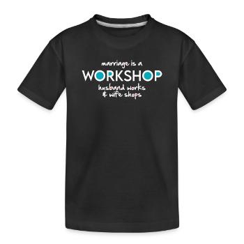 Atelier (sombre) - T-shirt bio Premium Enfant - noir - Devant