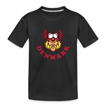 Danemark Football - T-shirt bio Premium Enfant - noir - Devant