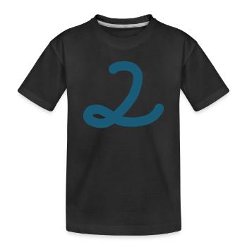 2 Numéro deux - T-shirt bio Premium Enfant - noir - Devant