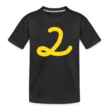 2 Numéro deux - T-shirt bio Premium Enfant - noir - Devant