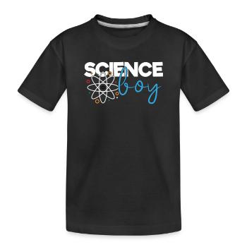 Garçon de science - T-shirt bio Premium Enfant - noir - Devant