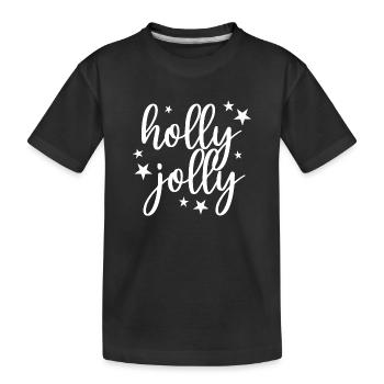 Holly Jolly Noël Noël - T-shirt bio Premium Enfant - noir - Devant