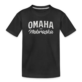 T-shirt vintage Omaha Nebraska - T-shirt bio Premium Enfant - noir - Devant