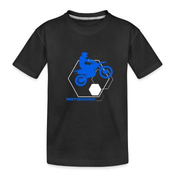 Motocross - Kids' Premium Organic T-Shirt - black - Front