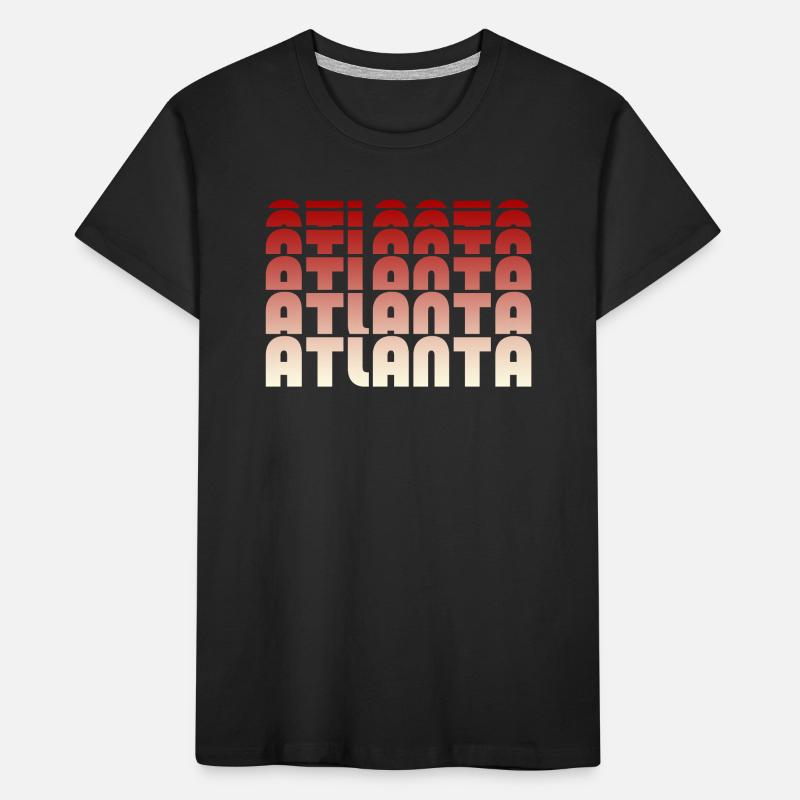 Atlanta Gradient Pattern Kids' Premium Organic T-Shirt