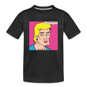 L’auto-louange du Pop Art dans le style de la bande dessinée - T-shirt bio Premium Enfant - noir - Devant