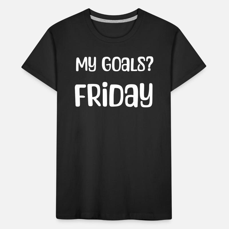 Mes objectifs ? Vendredi - Mon objectif? Vendredi blanc T-shirt bio Premium Enfant