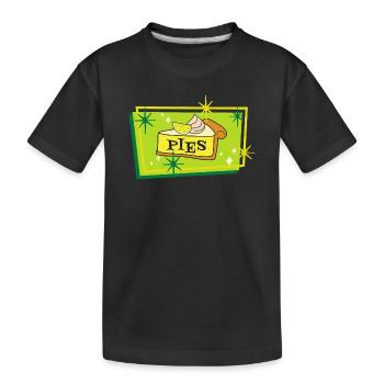 cheesecake lovers - Kids' Premium Organic T-Shirt - black - Front