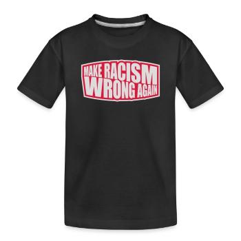 Rendre le racisme répréhensible - T-shirt bio Premium Enfant - noir - Devant