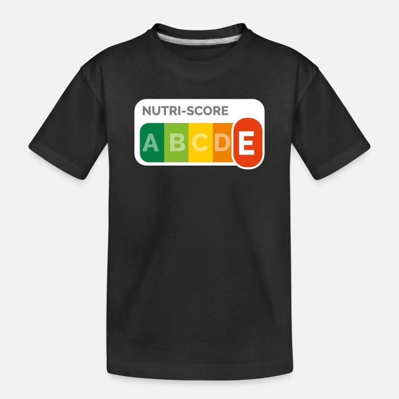 Nutri score E - T-shirt bio Premium Enfant - noir
