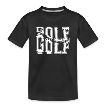 golf, fan golf, golf sport - T-shirt bio Premium Enfant - noir - Devant