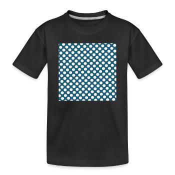 Blue Background Texture Template Personalize - Kids' Premium Organic T-Shirt - black - Front