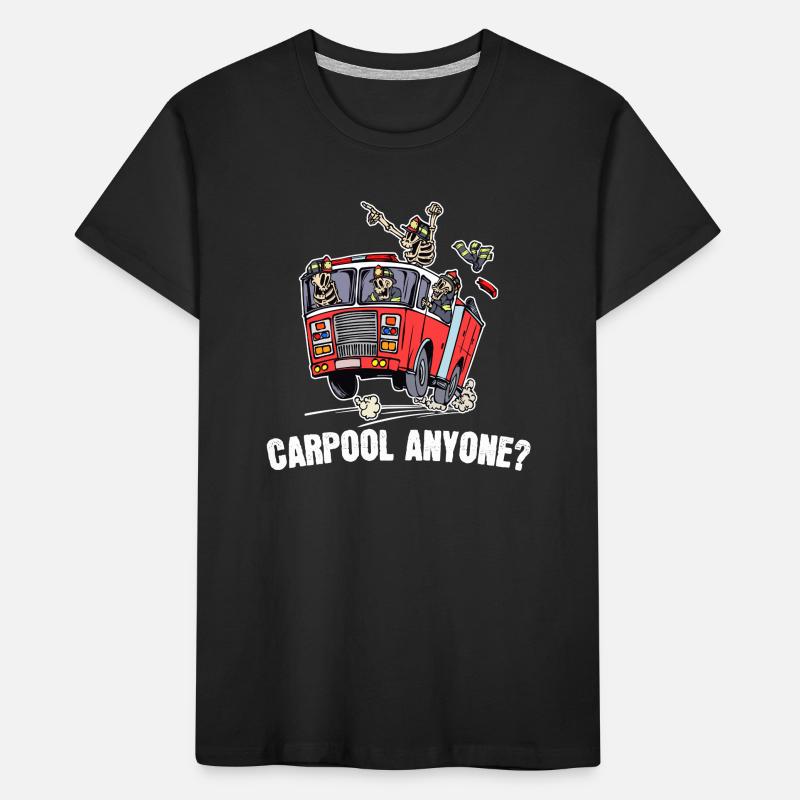 Fire Protection Fire Engine Fire Brigade Statement Kids' Premium Organic T-Shirt